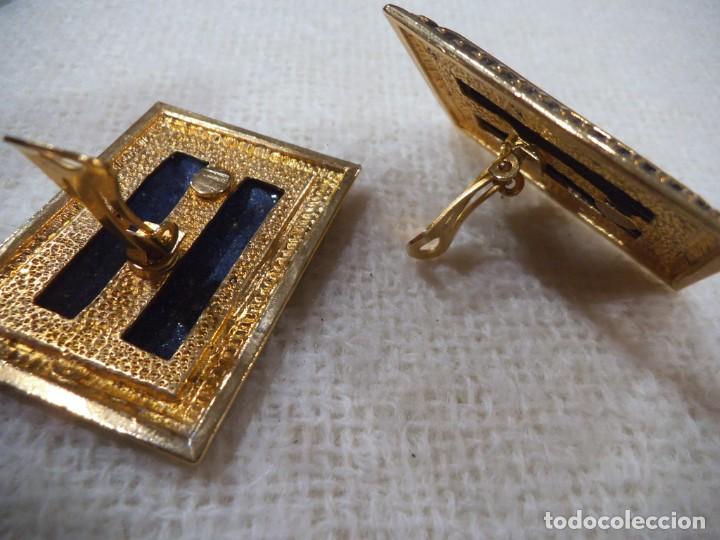 Joyeria: PENDIENTES ( CUADRO - FLORES ) GRANATE - Foto 7