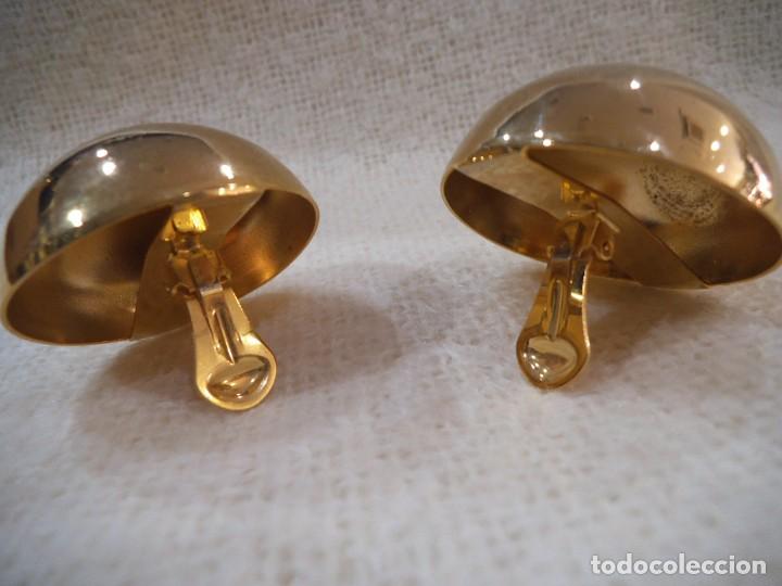 Joyeria: PENDIENTES ESFERA (GRANDE) 4cm lat&oacute;n dorado. - Foto 5