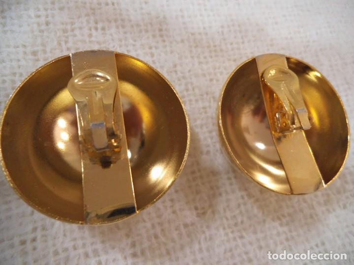 Joyeria: PENDIENTES ESFERA (GRANDE) 4cm lat&oacute;n dorado. - Foto 6