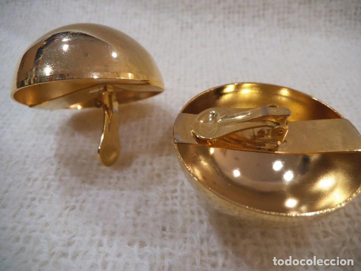Joyeria: PENDIENTES ESFERA (GRANDE) 4cm lat&oacute;n dorado. - Foto 7