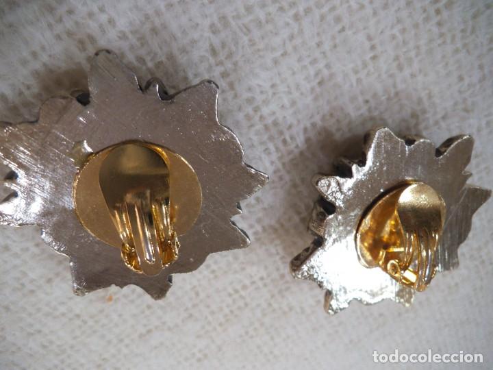 Joyeria: PENDIENTES ( ROSET&Oacute;N ) FLOR HOJAS - Foto 6