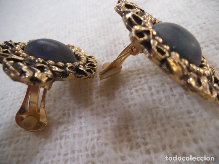 Joyeria: PENDIENTES ( RUSTICO - VERDE MATE - ORO VIEJO ) - Foto 3
