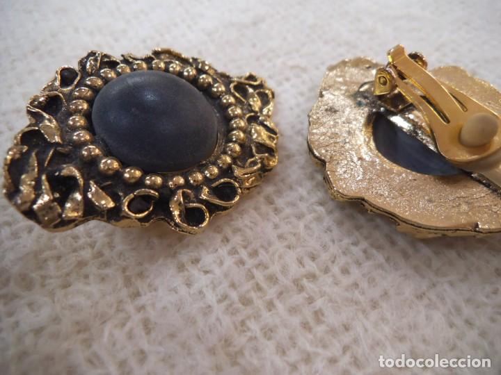 Joyeria: PENDIENTES ( RUSTICO - VERDE MATE - ORO VIEJO ) - Foto 4