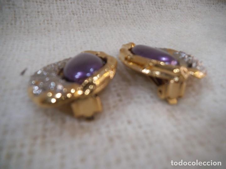 Joyeria: PENDIENTES ( RUSTICOS - MORADO ) OVALADO - Foto 7