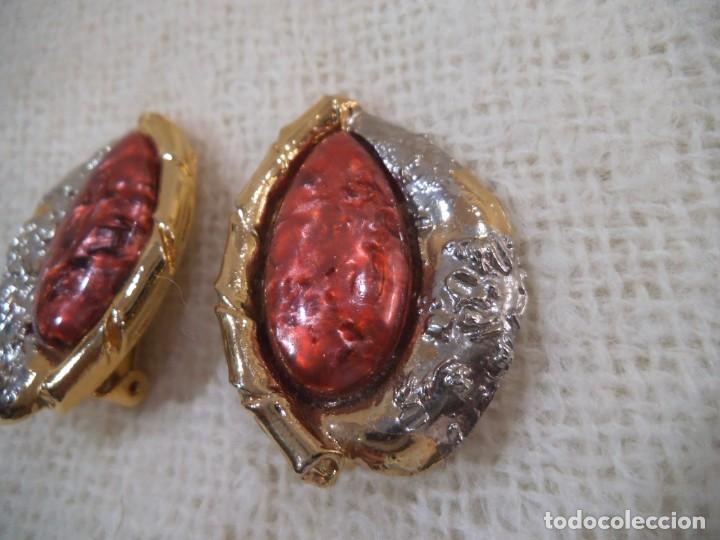 Joyeria: PENDIENTES ( RUSTICOS - GRANATES ) OVALADOS - Foto 2