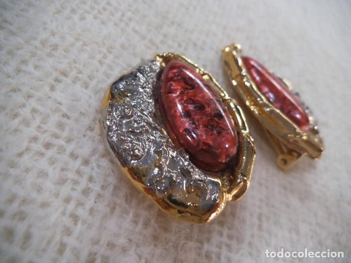 Joyeria: PENDIENTES ( RUSTICOS - GRANATES ) OVALADOS - Foto 3