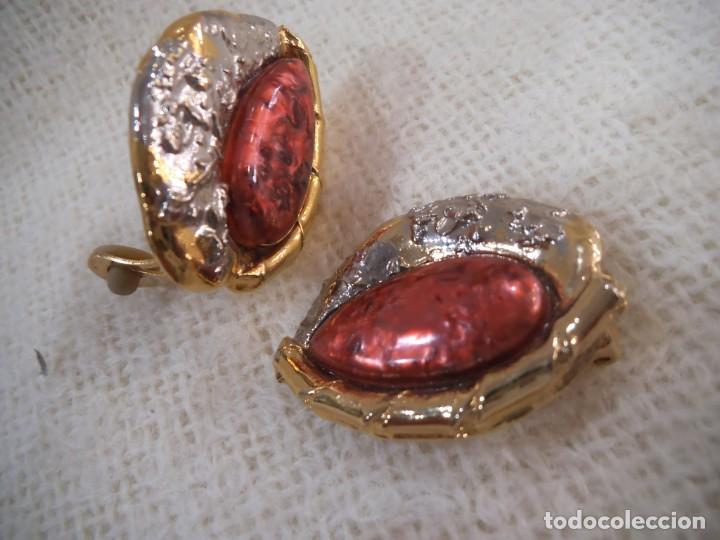 Joyeria: PENDIENTES ( RUSTICOS - GRANATES ) OVALADOS - Foto 4
