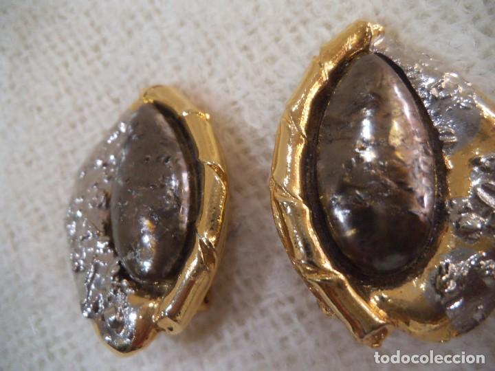 Joyeria: PENDIENTES ( RUSTICOS - MARR&Oacute;N ) OVALADOS - Foto 1