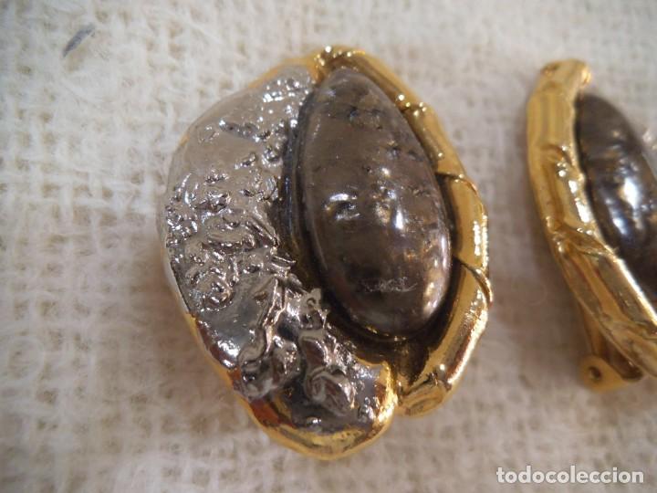 Joyeria: PENDIENTES ( RUSTICOS - MARR&Oacute;N ) OVALADOS - Foto 2