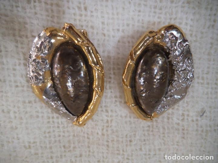 Joyeria: PENDIENTES ( RUSTICOS - MARR&Oacute;N ) OVALADOS - Foto 4