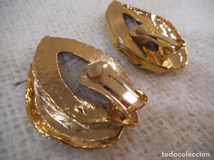 Joyeria: PENDIENTES ( RUSTICOS - MARR&Oacute;N ) OVALADOS - Foto 5