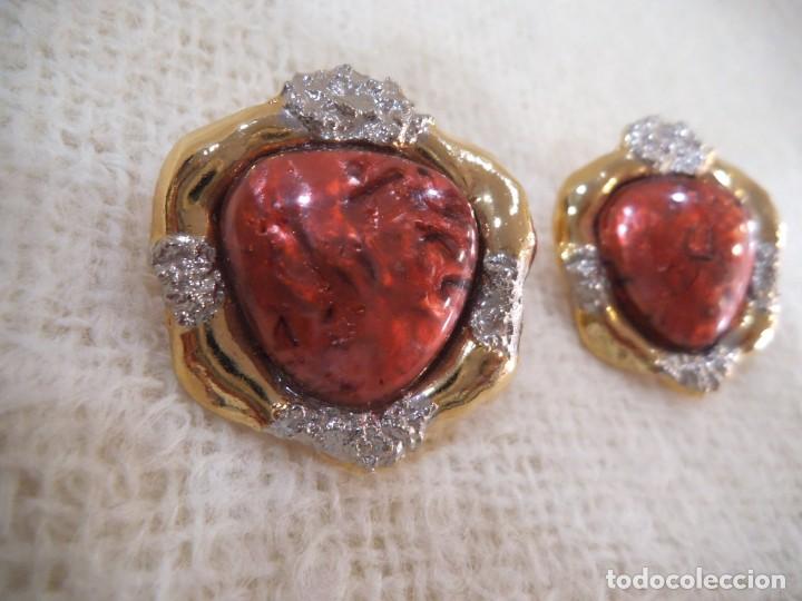 Joyeria: PENDIENTES ( R&Uacute;STICOS - GRANATES ) REDONDOS - Foto 3