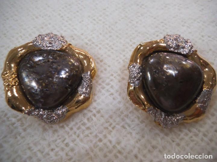 Joyeria: PENDIENTES ( R&Uacute;STICOS - MARR&Oacute;N ) REDONDOS - Foto 1