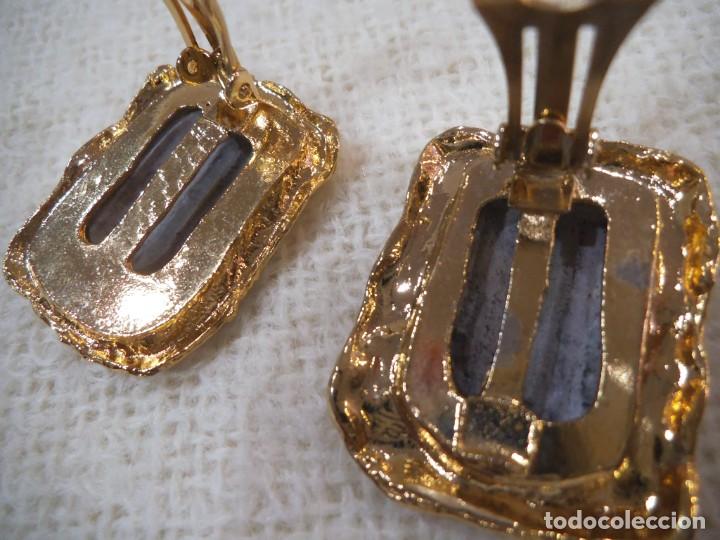 Joyeria: PENDIENTES ( R&Uacute;STICOS - GRIS ) CUADRADOS - Foto 6
