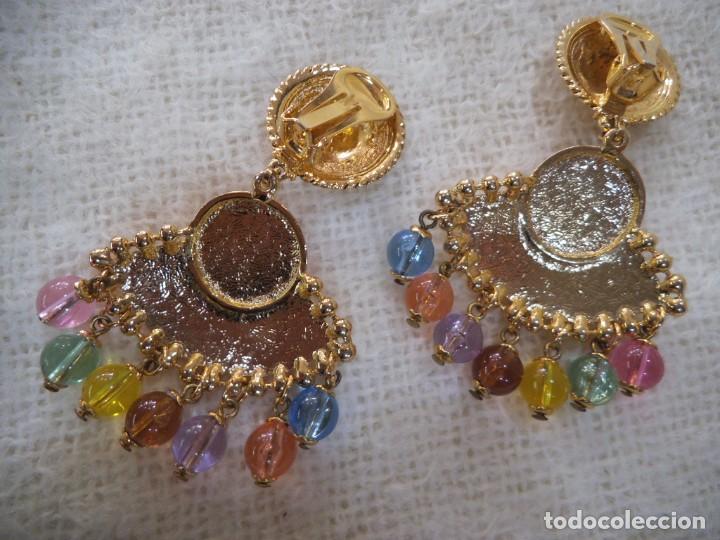 Joyeria: PENDIENTES ( ABANICO ) BOLAS COLORES - Foto 6