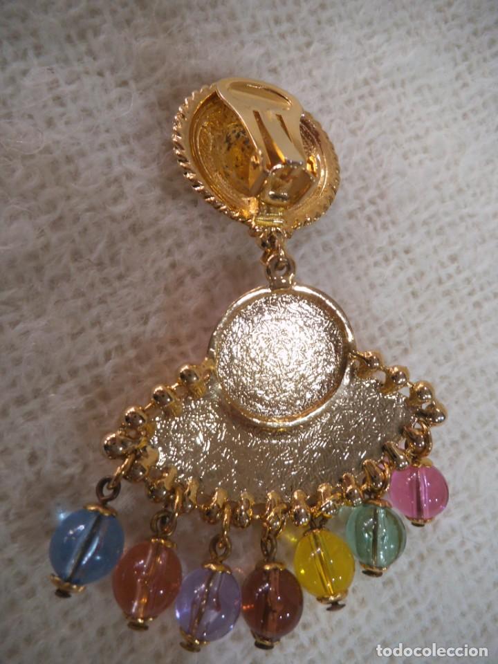 Joyeria: PENDIENTES ( ABANICO ) BOLAS COLORES - Foto 7