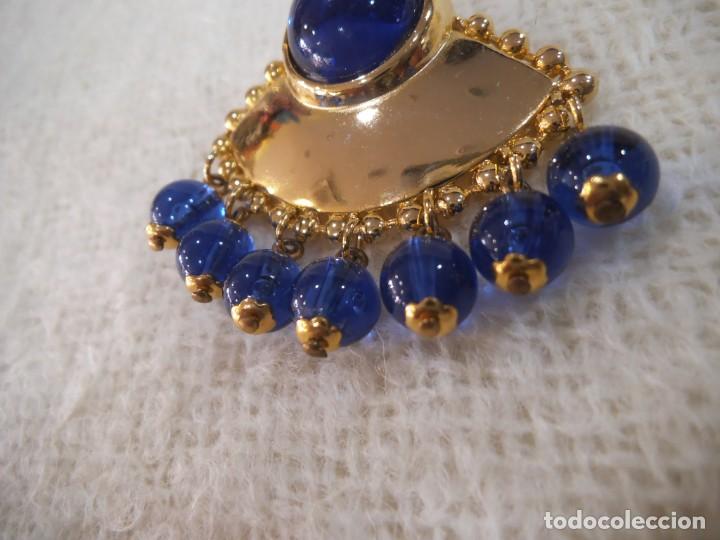 Joyeria: PENDIENTES ( ABANICO ) BOLAS AZUL - Foto 4
