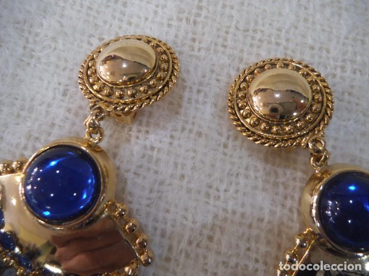 Joyeria: PENDIENTES ( ABANICO ) BOLAS AZUL - Foto 5