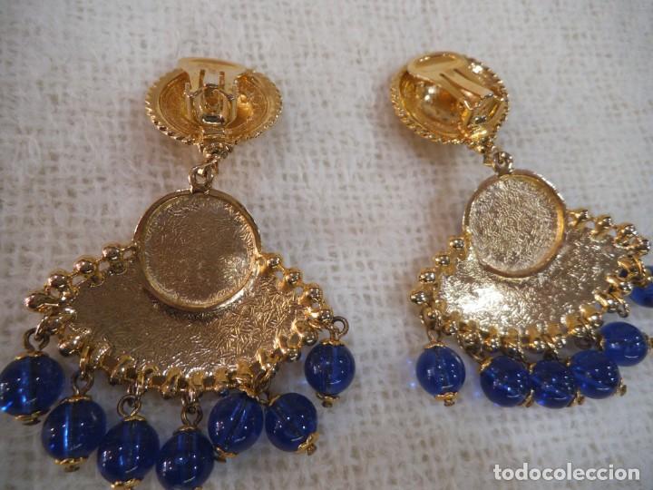 Joyeria: PENDIENTES ( ABANICO ) BOLAS AZUL - Foto 6