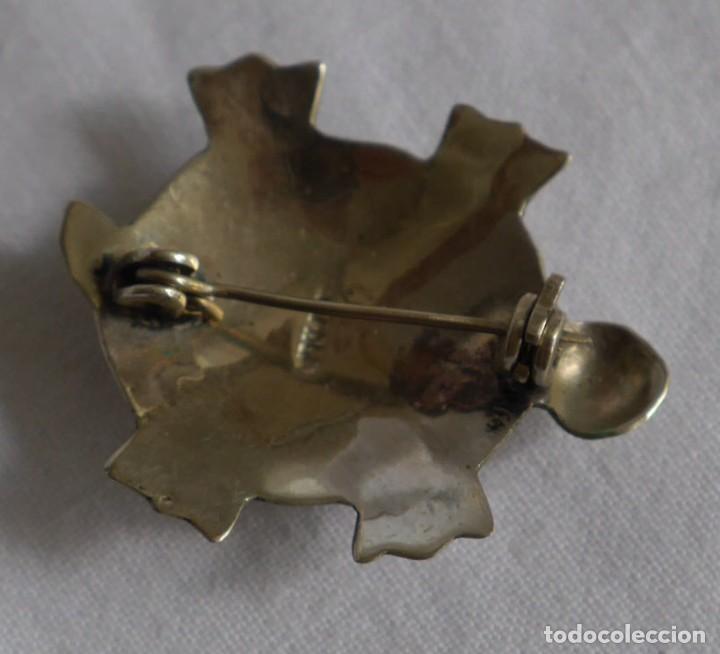 Joyeria: Broche de alpaca y n&aacute;car, forma de tortuga - Foto 5