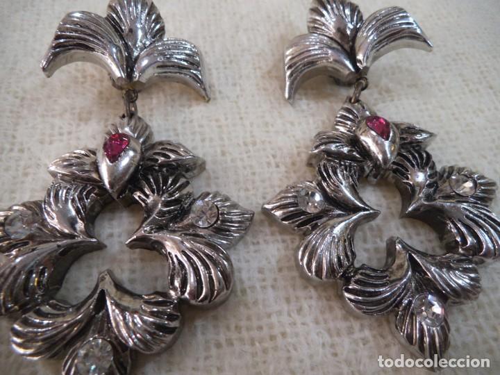 Joyeria: PENDIENTES ( ISABELINOS ) PLATEADO - HOJAS G - Foto 3