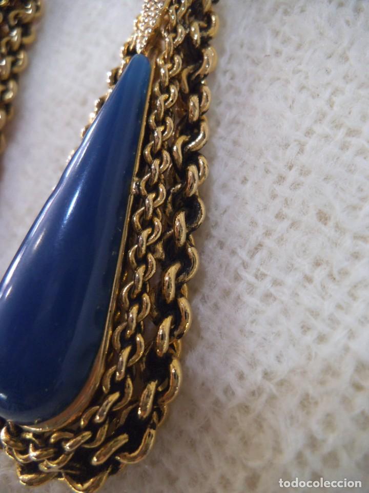 Joyeria: PENDIENTES ( LAGRIMA - AZUL ) CADENA G - Foto 4
