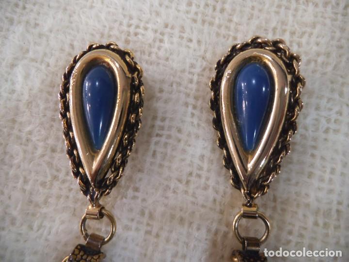 Joyeria: PENDIENTES ( LAGRIMA - AZUL ) CADENA P - Foto 2
