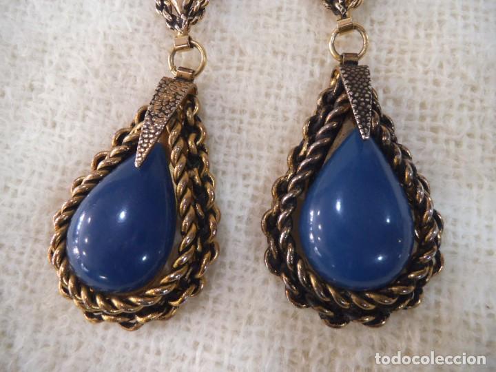Joyeria: PENDIENTES ( LAGRIMA - AZUL ) CADENA P - Foto 3