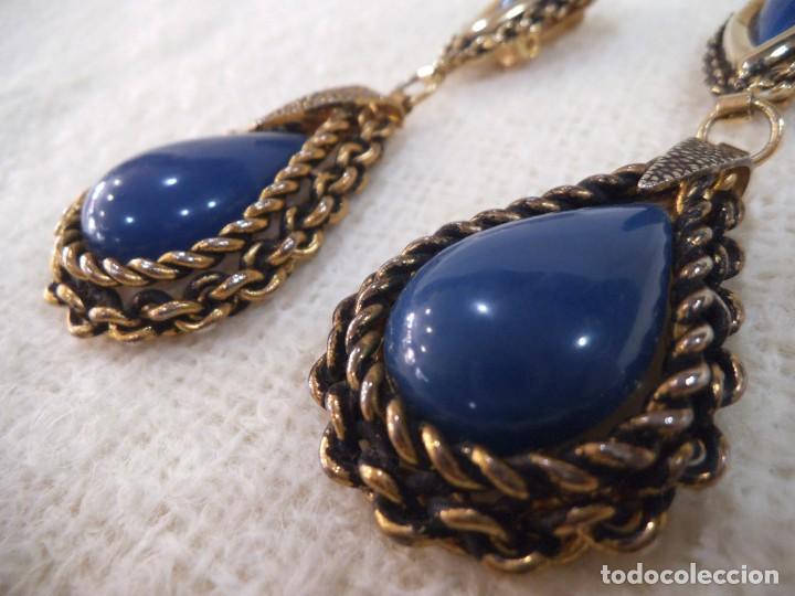 Joyeria: PENDIENTES ( LAGRIMA - AZUL ) CADENA P - Foto 4