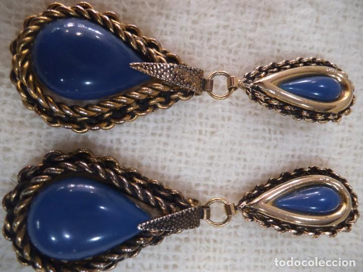Joyeria: PENDIENTES ( LAGRIMA - AZUL ) CADENA P - Foto 5