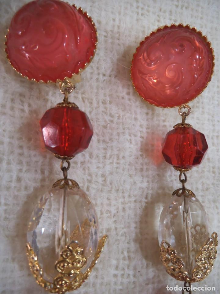 Joyeria: PENDIENTES ( ROJOS ) IMITACI&Oacute;N CRISTAL - Foto 2