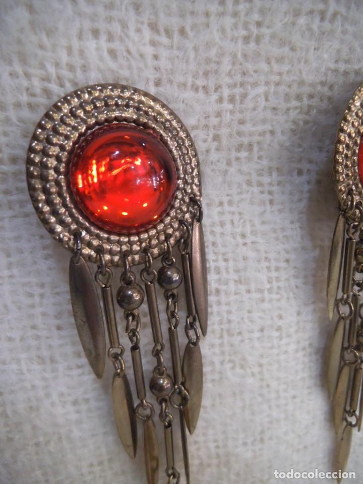 Joyeria: PENDIENTES ( BOT&Oacute;N - ROJO - CASCADA ) - Foto 2