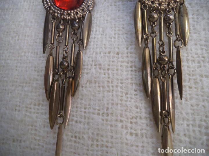 Joyeria: PENDIENTES ( BOT&Oacute;N - ROJO - CASCADA ) - Foto 4