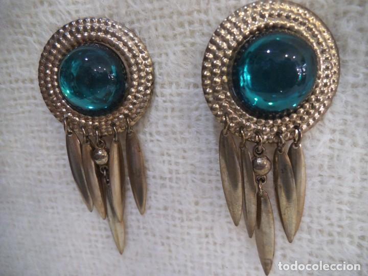 Joyeria: PENDIENTES ( BOT&Oacute;N - VERDE - CACADA ) - Foto 2