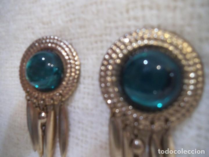 Joyeria: PENDIENTES ( BOT&Oacute;N - VERDE - CACADA ) - Foto 3