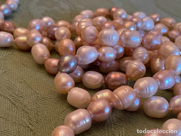 Joyeria: Gran collar de perlas de r&iacute;o naturales. - Foto 3