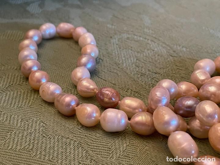 Joyeria: Gran collar de perlas de r&iacute;o naturales. - Foto 4