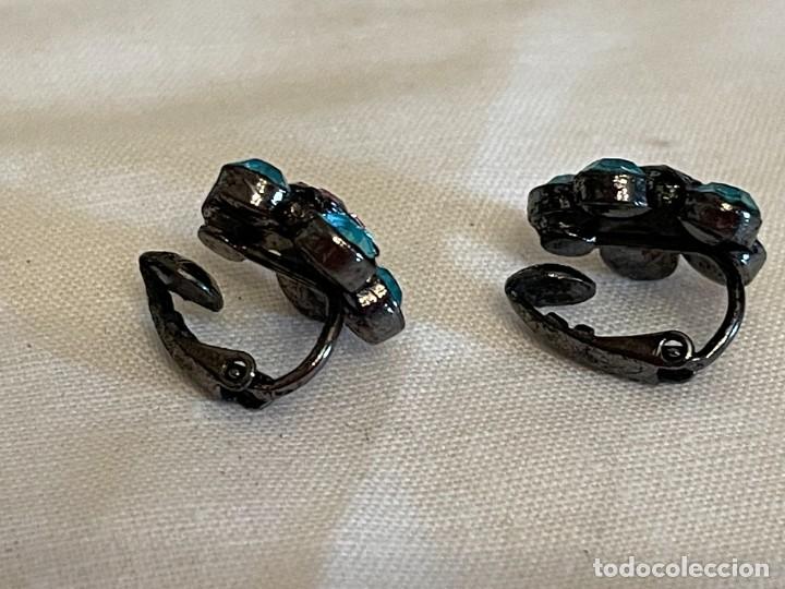 Joyeria: Pendientes de cristal azul y rosa. Gran brillo. - Foto 3