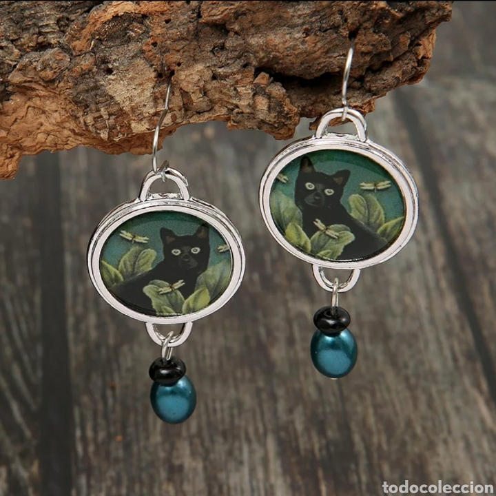 Joyeria: Pendientes Gato Negro ENV&Iacute;O GRATIS!! - Foto 2
