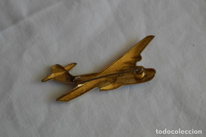 Joyeria: Broche de lat&oacute;n en forma de hidroavi&oacute;n - Foto 4