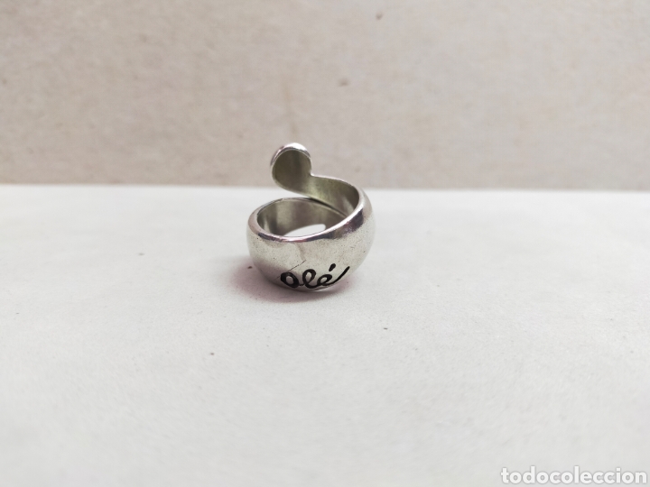 Joyeria: ANILLO O SORTIJA DE METAL PLATEADO. - Foto 2