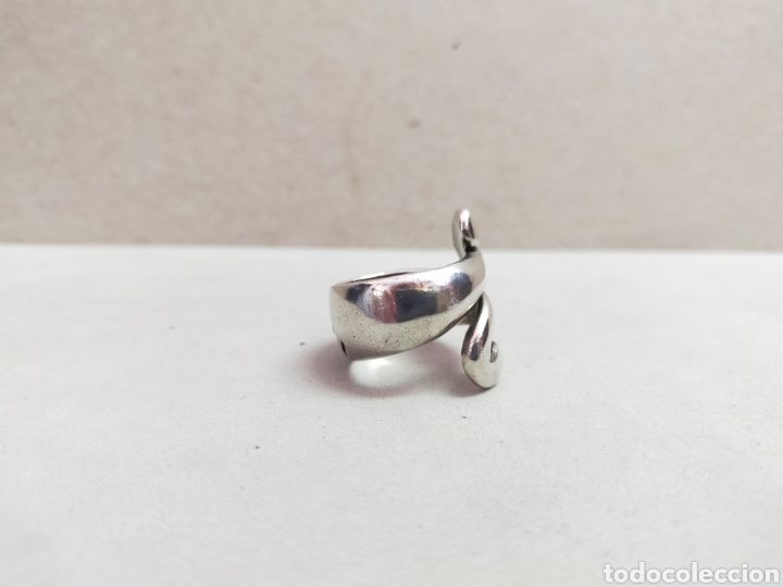 Joyeria: ANILLO O SORTIJA DE METAL PLATEADO. - Foto 3