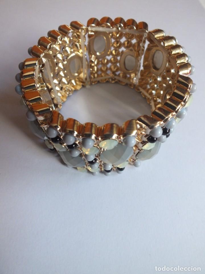 Joyeria: PULSERA BRAZALETE EL&Aacute;STICO CON PEDRER&Iacute;A