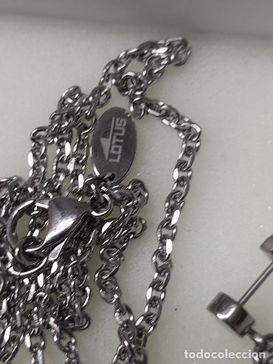 Joyeria: conjunto collar y pendientes - lotus silver style - 398 - Foto 3