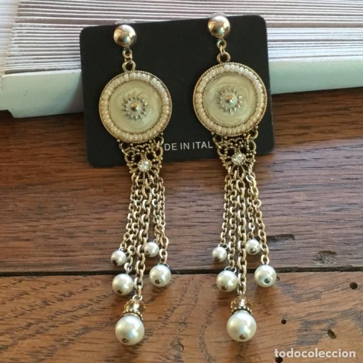 Joyeria: PENDIENTES DE PARIS CON ESMALTE , CRISTAL Y PERLAS - Foto 1