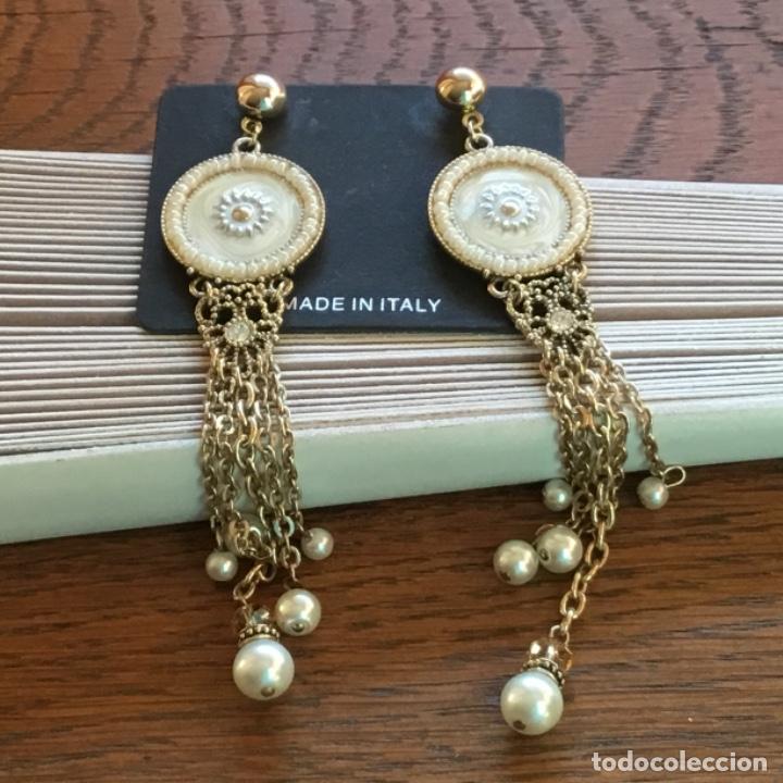 Joyeria: PENDIENTES DE PARIS CON ESMALTE , CRISTAL Y PERLAS - Foto 2