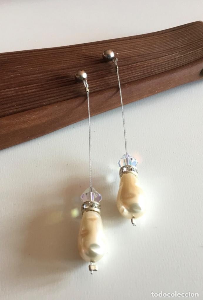 Joyeria: PENDIENTES PERLA BARROCA Y CRISTAL.PRESI&Oacute;N - Foto 2