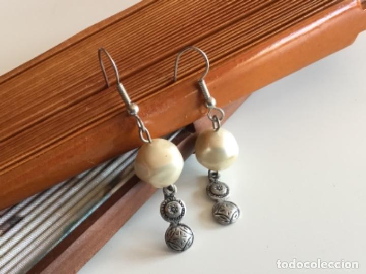 Joyeria: PENDIENTES CON PERLA BARROCA. VINTAGE - Foto 2