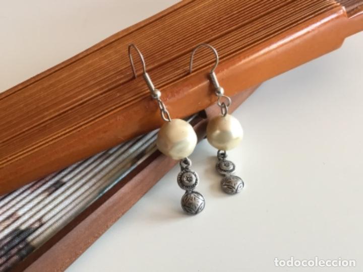 Joyeria: PENDIENTES CON PERLA BARROCA. VINTAGE - Foto 3