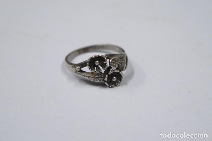 Joyeria: ANILLO DE FLORES. PLATA - Foto 1